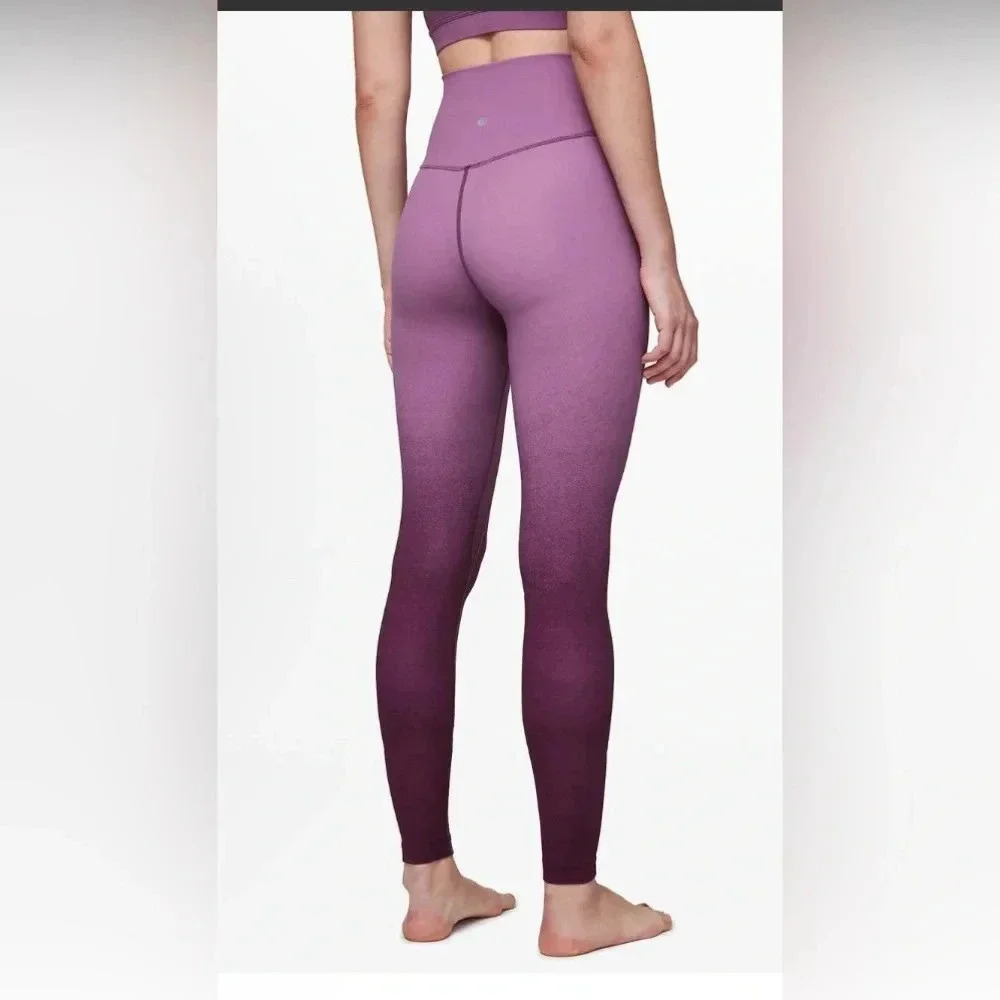 Lululemon Align Pant 28" high rise spray ombré jubilee multi size 0